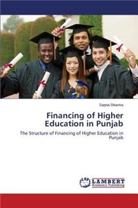 Financing of Higher Education in Punjab