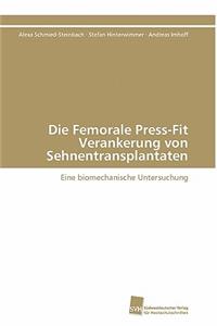 Femorale Press-Fit Verankerung von Sehnentransplantaten