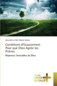Conditions d'Exaucement