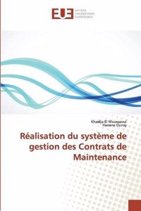 Réalisation du système de gestion des Contrats de Maintenance