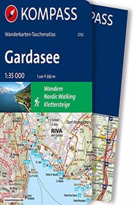 Gardasee: Wanderkarten-Taschenatlas