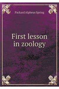 First Lesson in Zoology
