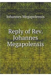 Reply of Rev. Johannes Megapolensis