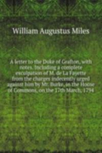 letter to the Duke of Grafton