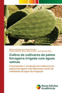 Cultivo de cultivares de palma forrageira irrigada com águas salinas