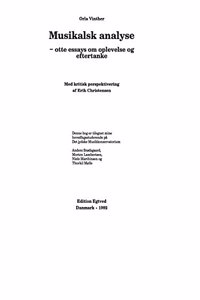 Musikalsk Analyse