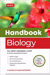 MTG Handbook of Biology For NEET, CUET, Boards & Various Competitive Exams (Class 11 & 12) - NCERT Insight | Short and Crisp Notes | Step-by-Step High Definition Diagrams MTG Editorial Board