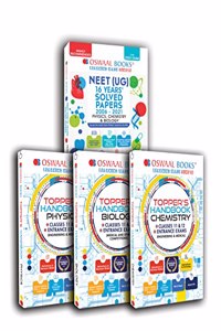 Oswaal Topper's Handbook + NEET(UG) 16 Years' Solved Papers Physics Chemistry & Biology (Set of 4 Books) (For 2022 Exam)