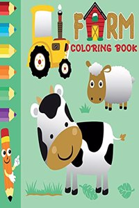 Farm Animals Coloring Book for Kids