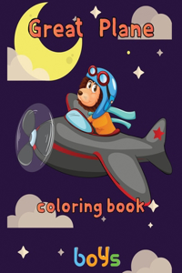 Great Plane Coloring Book boys
