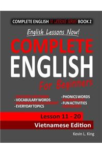 English Lessons Now! Complete English For Beginners Lesson 11 - 20 Vietnamese Edition
