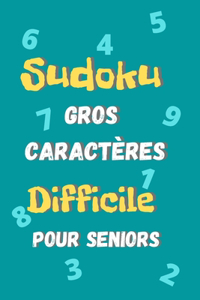 Sudoku Difficile gros caractères pour seniors -