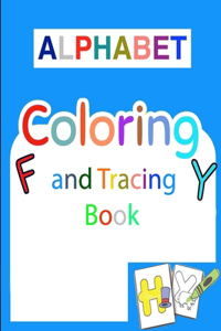 Alphabet coloring and tracing book