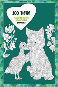 Malbücher für Erwachsene - Zendoodle - 100 Tiere