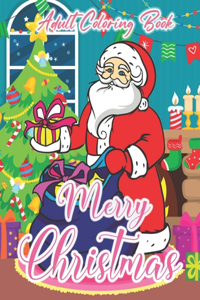 Merry Christmas Adult Coloring Book