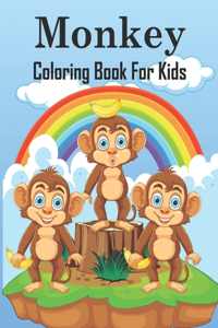 Monkey Coloring Book For Kids