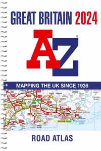 Great Britain A-Z Road Atlas 2024 (A4 Spiral)