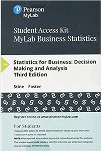 Mylab Statistics with Pearson Etext Access Code (24 Months) for Statistics for Business