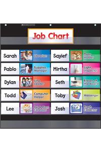 Class Jobs (Black) Pocket Chart