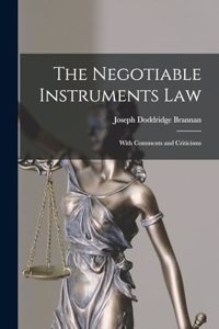 Negotiable Instruments Law