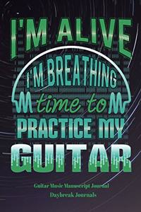 Guitar Music Manuscript Journal