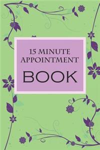 15 Minute Appointment Book