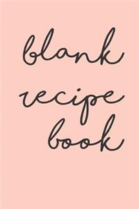 Blank Recipe Book