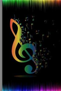 Watercolor Rainbow Notes