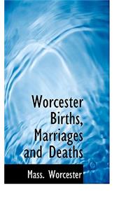 Worcester Births, Marriages and Deaths