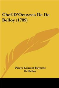 Chef-D'Oeuvres De De Belloy (1789)
