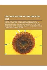 Organizations Established in 1978