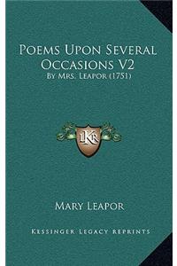 Poems Upon Several Occasions V2