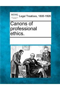 Canons of Professional Ethics.