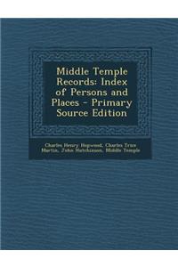 Middle Temple Records