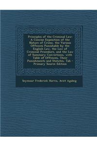 Principles of the Criminal Law