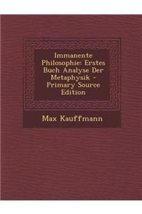 Immanente Philosophie
