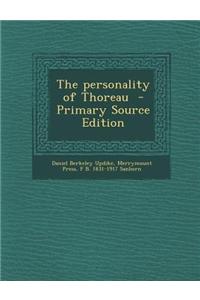The Personality of Thoreau