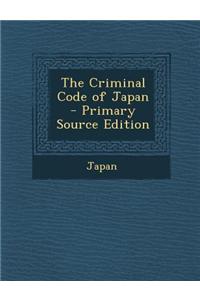 The Criminal Code of Japan