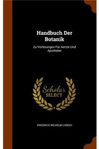 Handbuch Der Botanik