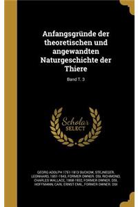 Anfangsgrunde Der Theoretischen Und Angewandten Naturgeschichte Der Thiere; Band T. 3