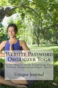 Website Password Organizer Yoga