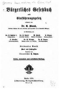 Burgerliches Gesetzbuch nebst Einfuhrungsgesetz