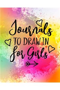 Journals To Draw In For Girls