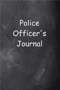 Police Officer's Journal Chalkboard Design