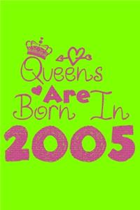 Queens Are Born In 2005 Notebook