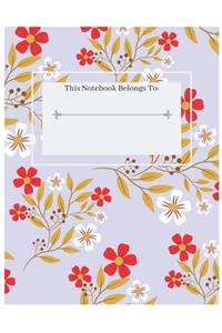 Delicate Flower Notebook