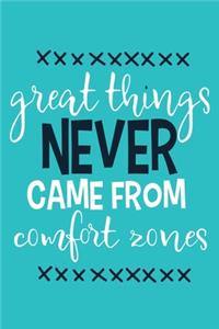 Great Things Never Came From Comfort Zones