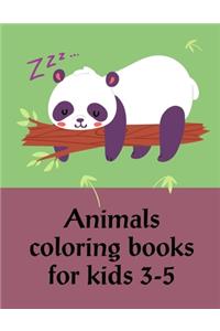 Animals Coloring Books For Kids 3-5
