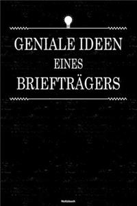 Geniale Ideen eines Briefträgers Notizbuch