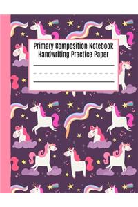 Primary Composition Notebook Handwriting Practice Paper